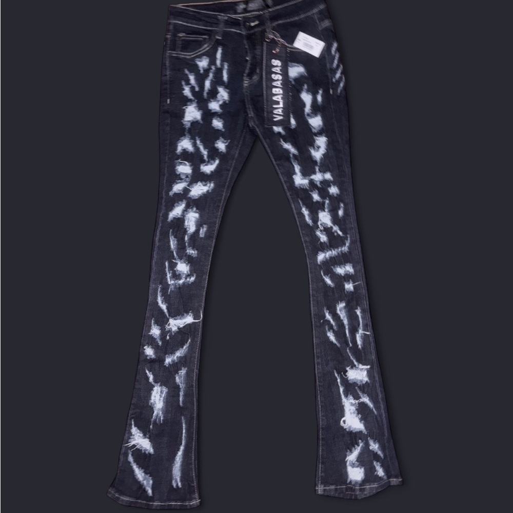 Stylish Distressed Black Jeans